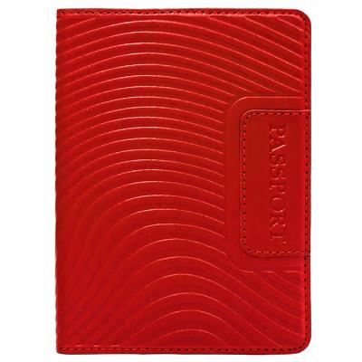 Обложка для паспорта WAVES. Цвет красный